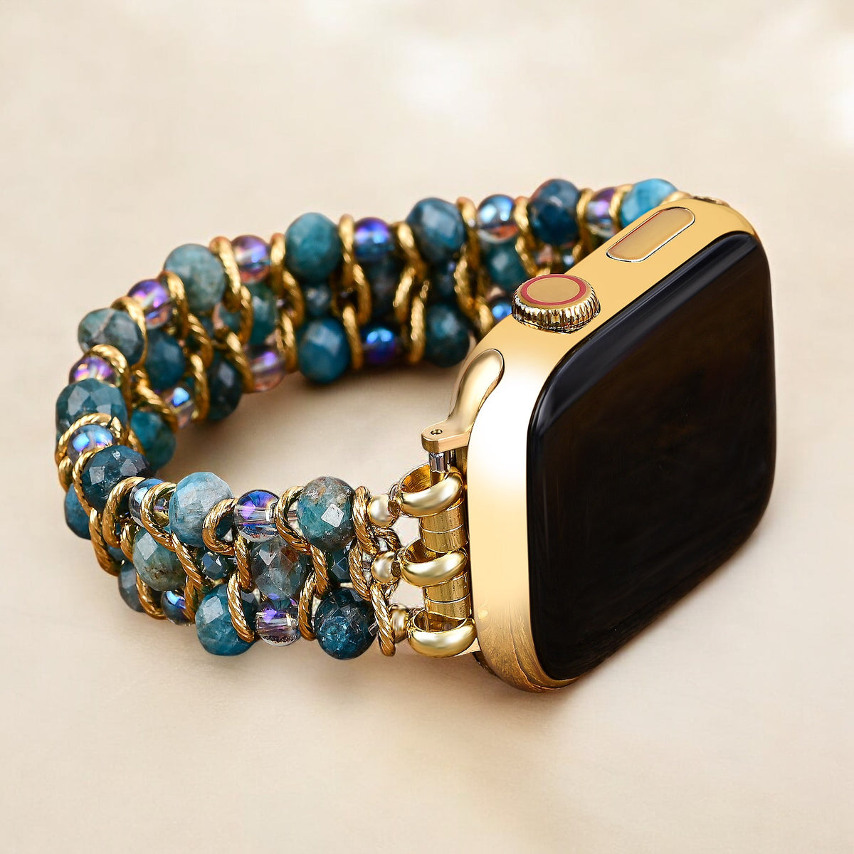 Cinturino intrecciato elasticizzato Crystal Shores per Apple Watch