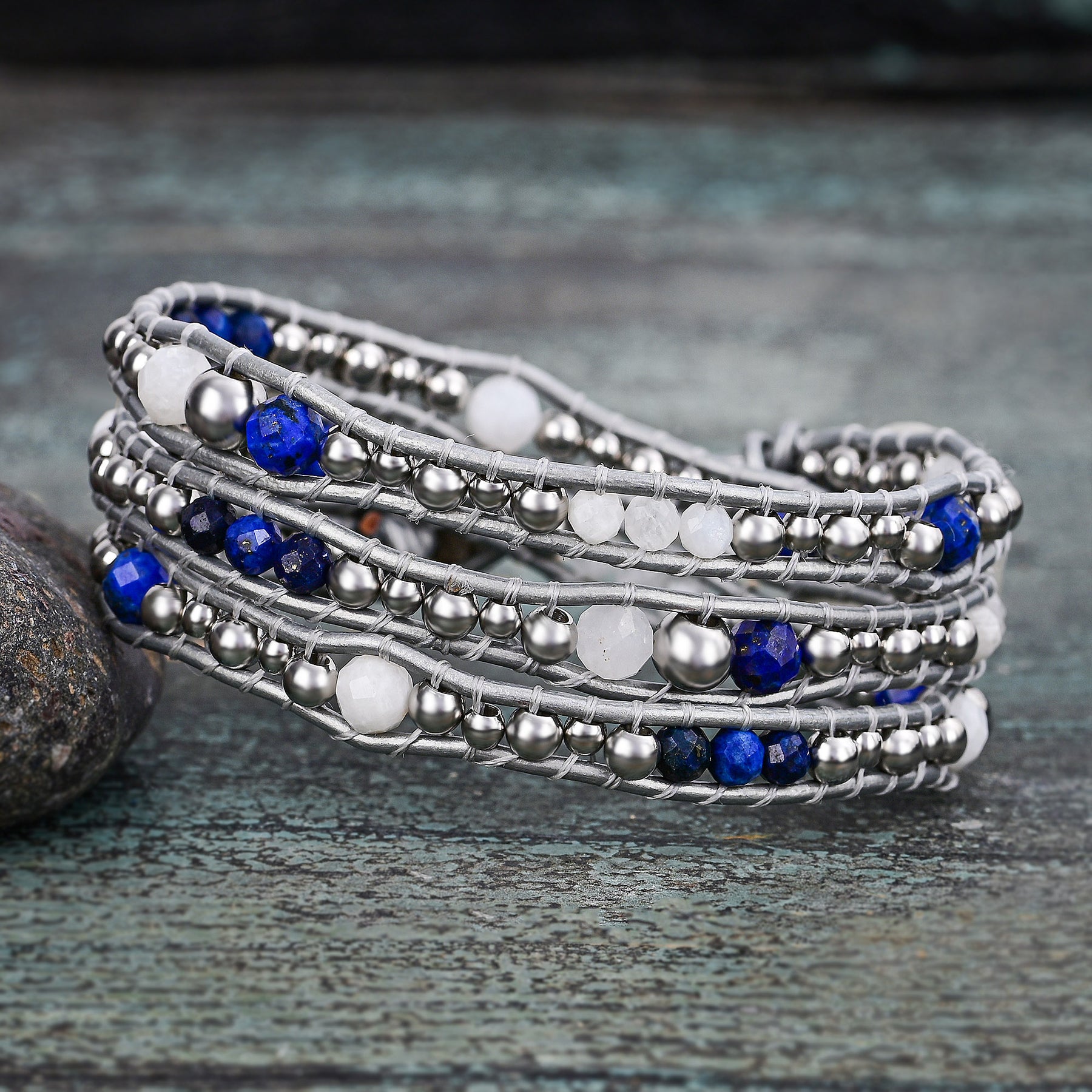 Bracciale di Protezione in Lapis Celestiale