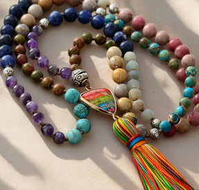 Collana con ciondolo a nappina Chakra