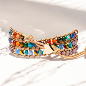 Braccialetto Avvolgente Arcobaleno Chakra Love