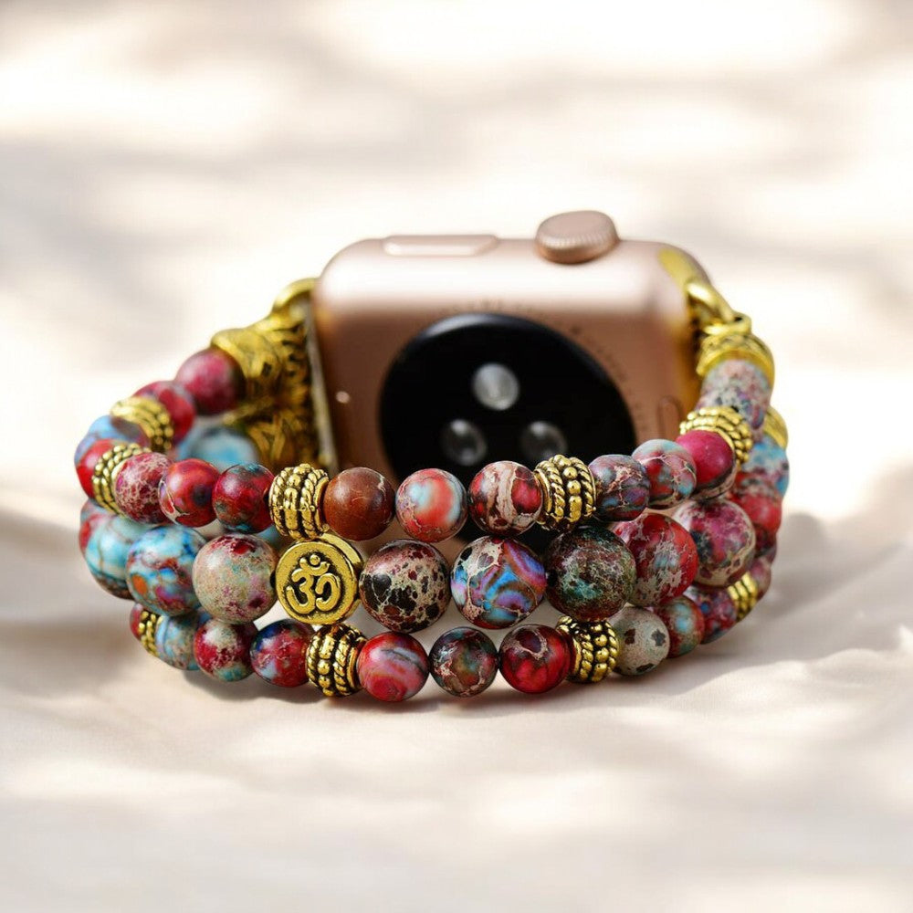Cinturino Elasticizzato Crimson Jasper per Apple Watch
