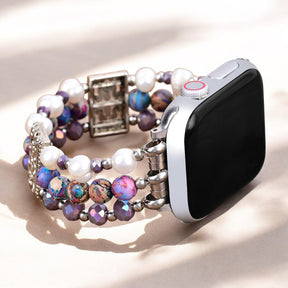Cinturino Apple Watch Artigianale in Giada Oasis