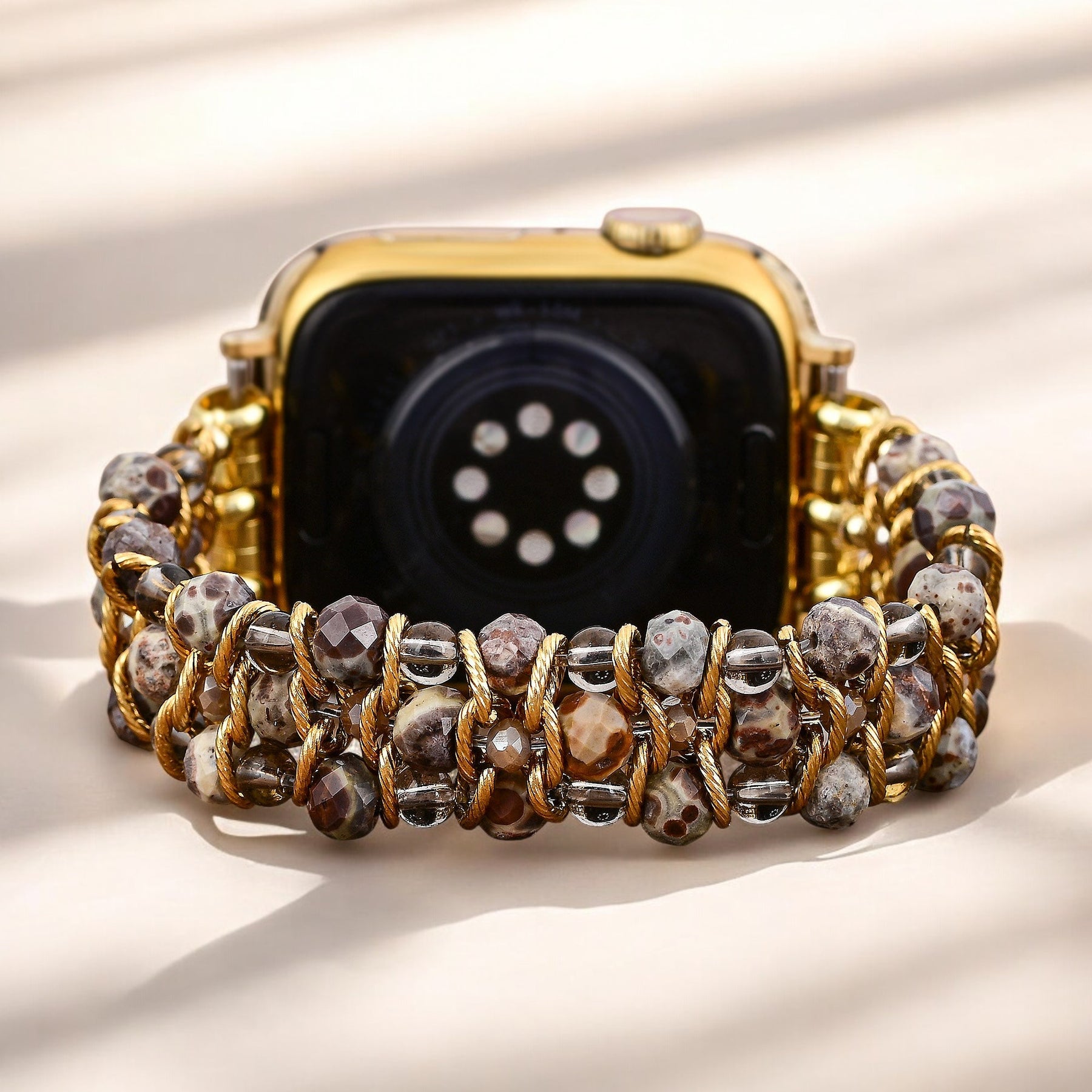 Cinturino Apple Watch in Giada Intrecciata Lussureggiante