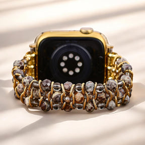 Cinturino Apple Watch in Giada Intrecciata Lussureggiante