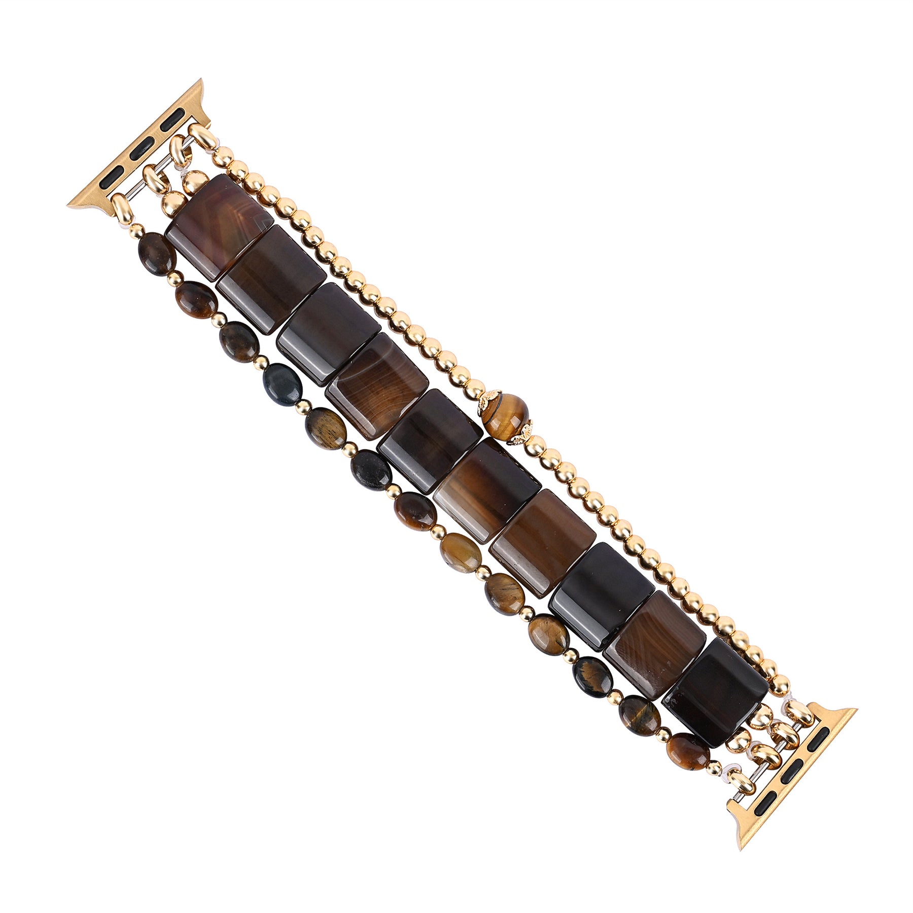Fierce Grace Cinturino Elasticizzato per Apple Watch in Occhio di Tigre