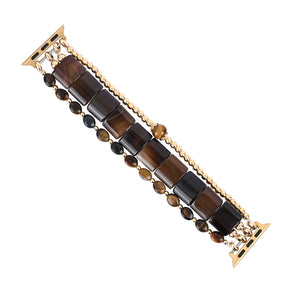 Fierce Grace Cinturino Elasticizzato per Apple Watch in Occhio di Tigre