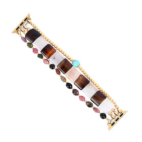 Cinturino elasticizzato Apple Watch in tormalina Midnight Bloom