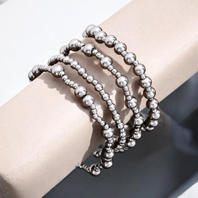 Set di bracciali Demure in platino