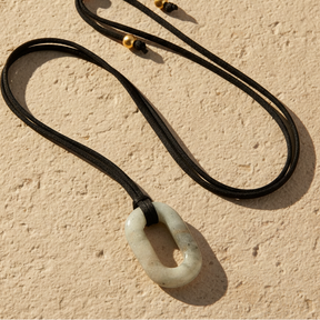 Collana Serenità in Labradorite Scamosciata