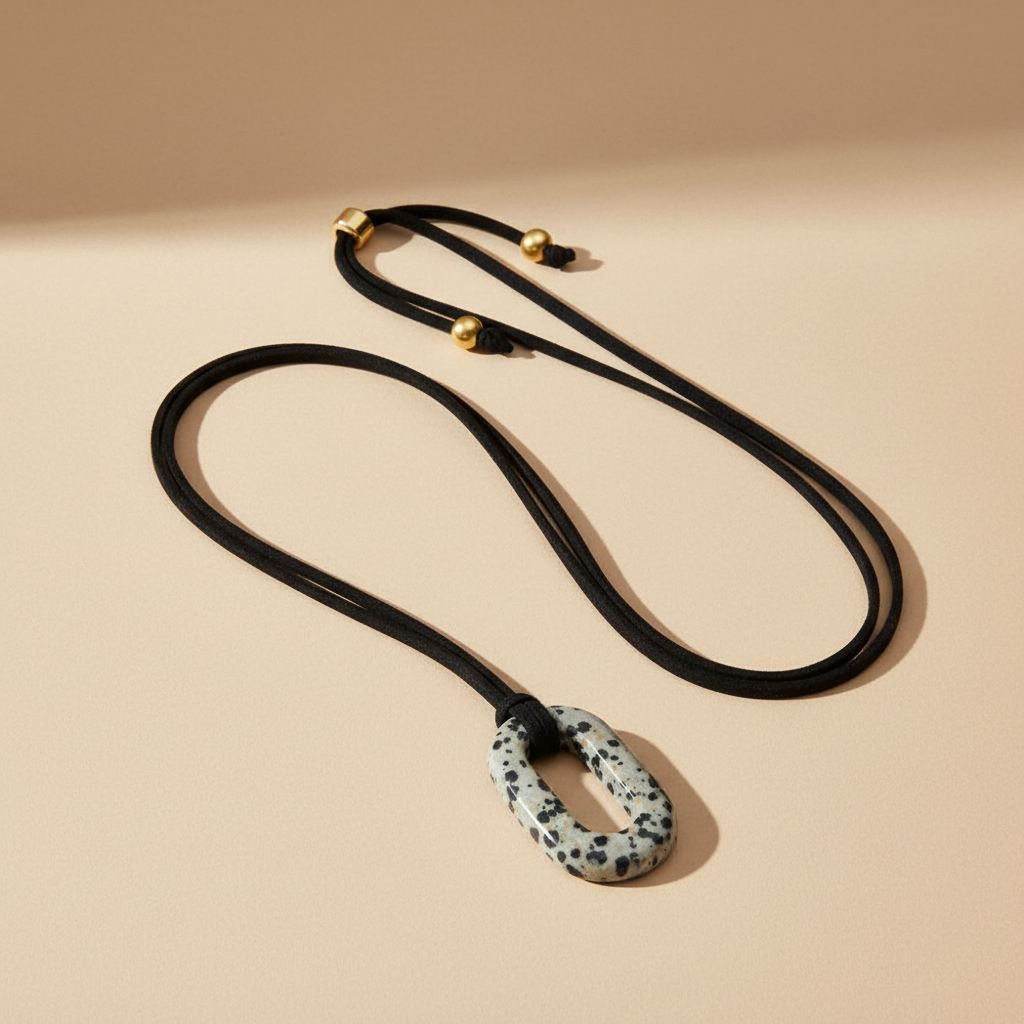 Collana Serenità in Camoscio Turchese