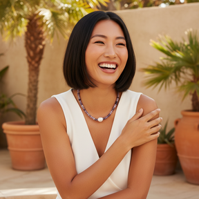 Collana di Perle Amethyst Grace