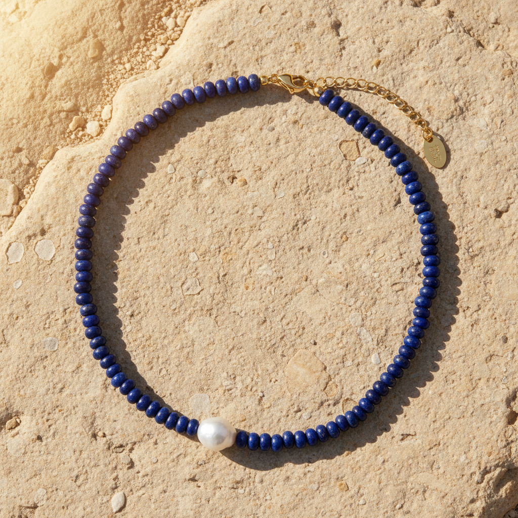 Collana di perle Lapis della mezzanotte