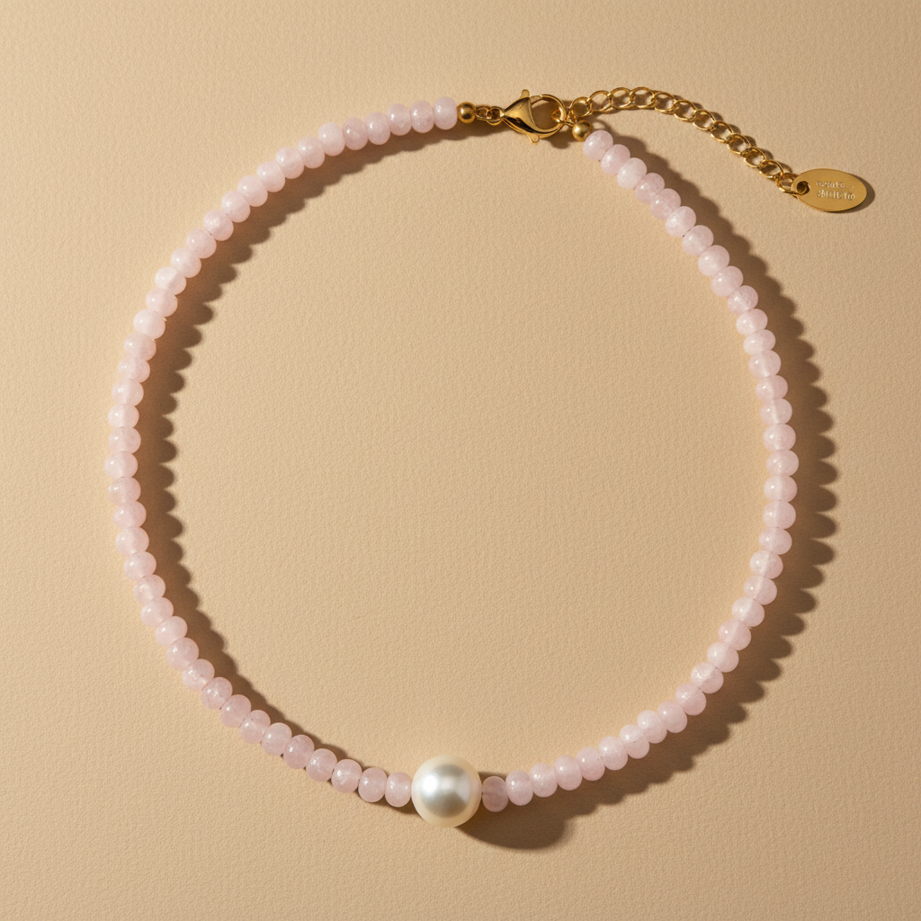 Collana di perle Rose Glow