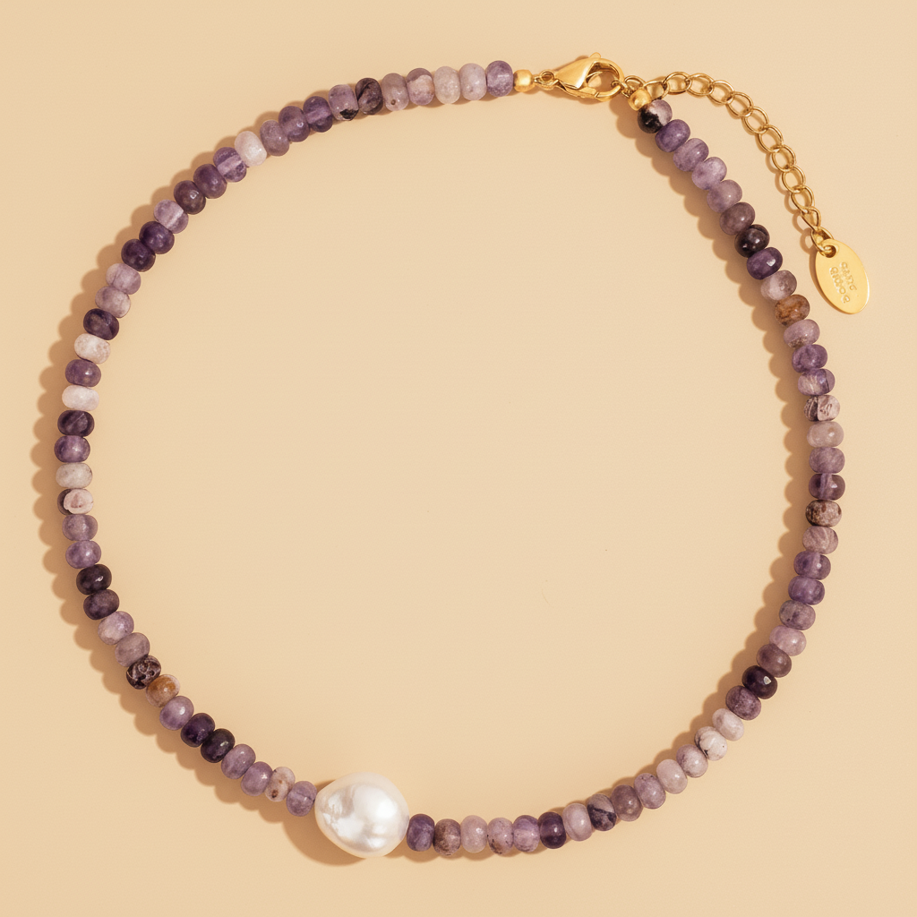 Collana di Perle Amethyst Grace