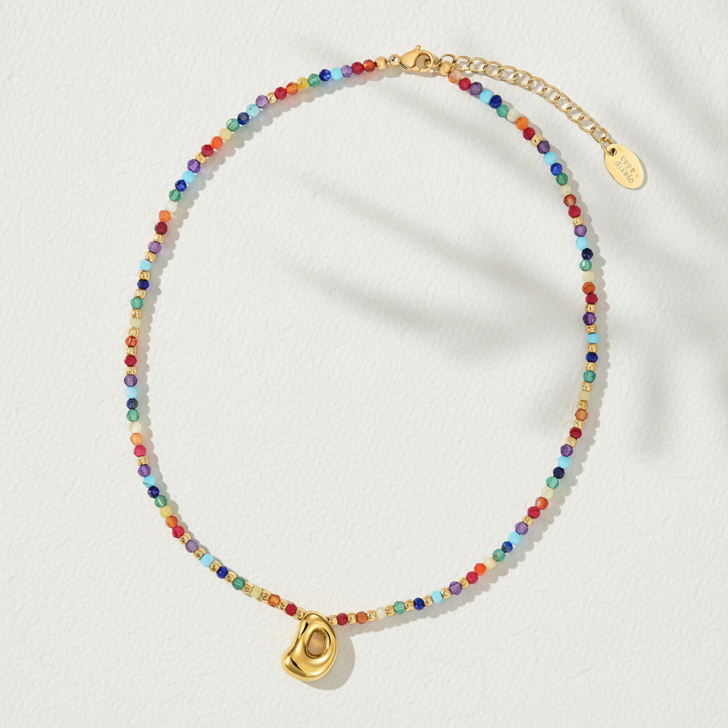 Collana Iniziale Rainbow Bubble