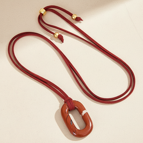 Collana Serenità Redstone in Camoscio