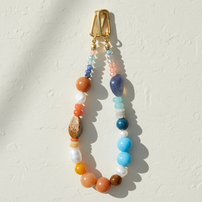 Ciondolo per borsa Armonia in Avventurina Blu