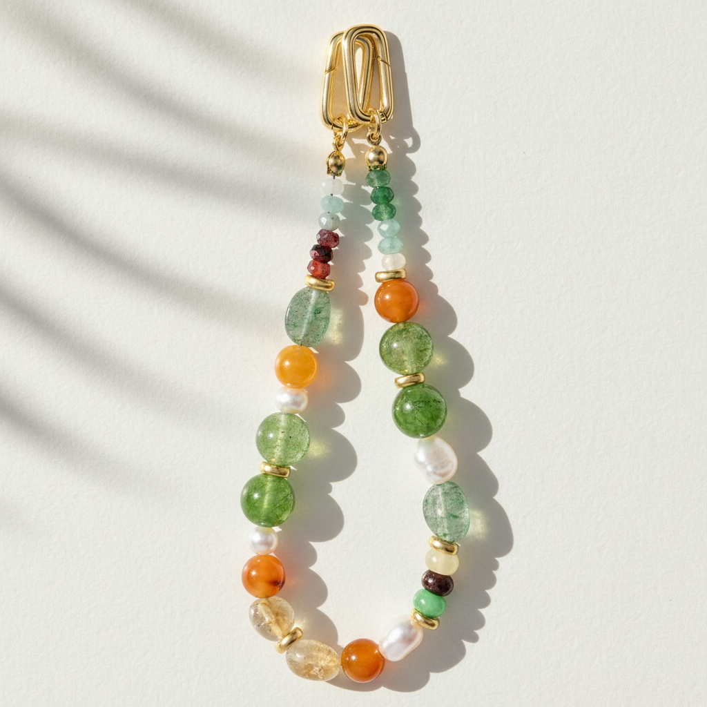 Ciondolo per borsa in giada malese Harmony