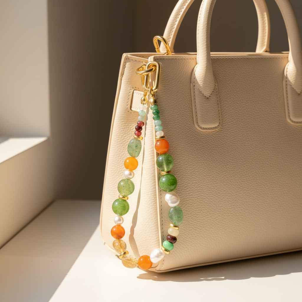 Ciondolo per borsa in giada malese Harmony