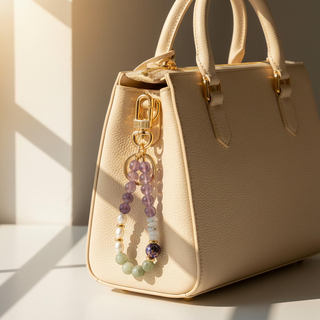 Ciondolo per borsa Armonia Ametista