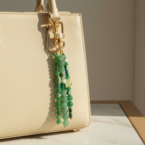Charm per borsa Armonia in Avventurina Verde