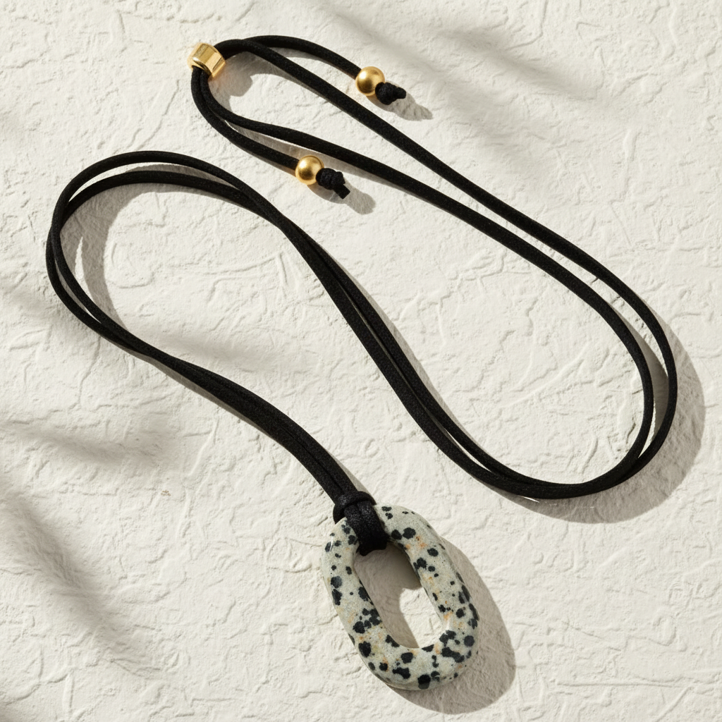 Collana Serenità in Camoscio Turchese