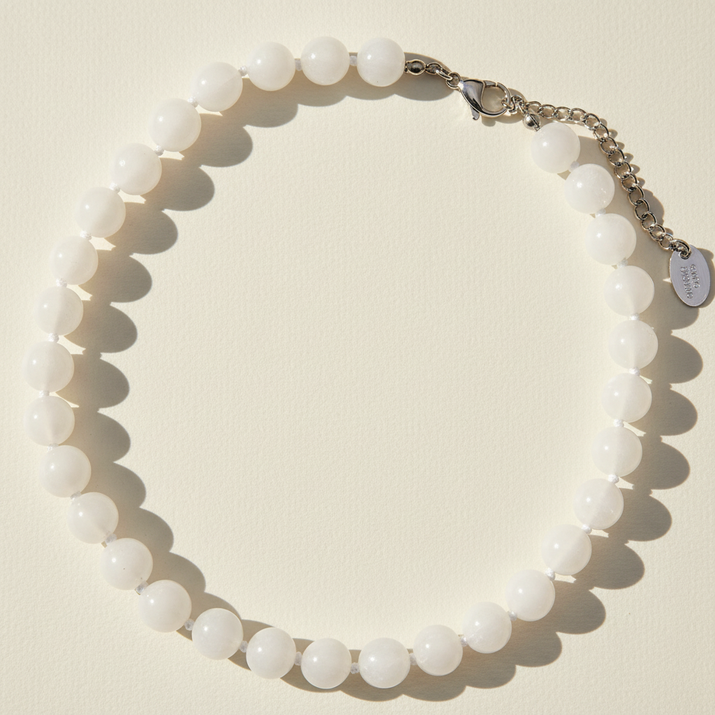 Collana Girocollo con Pietra di Luna Celestiale