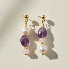 Orecchini Amethyst Glow