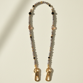 Catena per telefono bilanciata in agata grigia