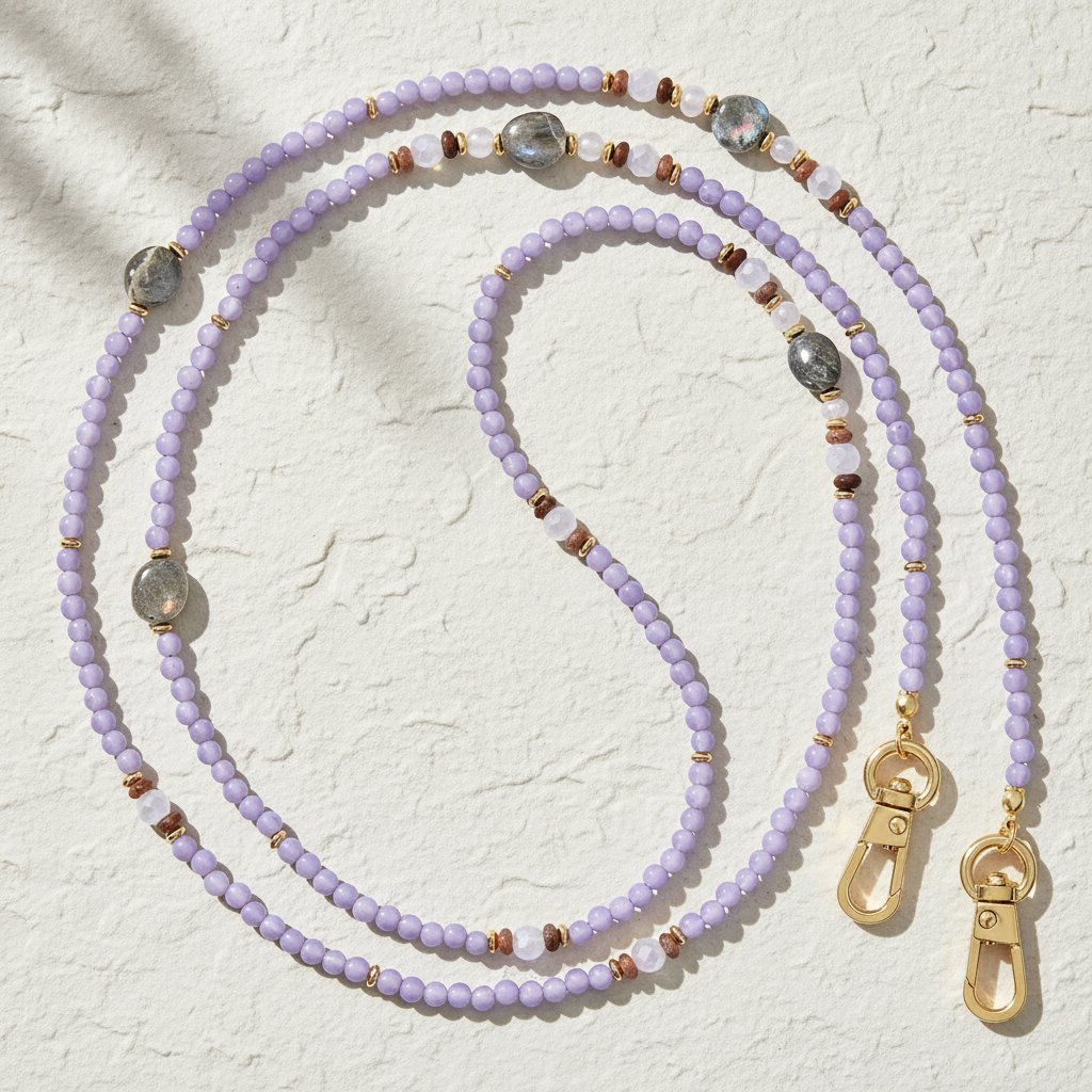 Lavender Labradorite Catena per Telefono