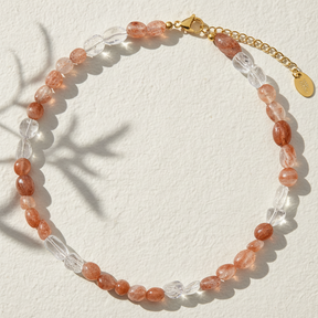 Collana Armonia in Pietra di Sole e Quarzo