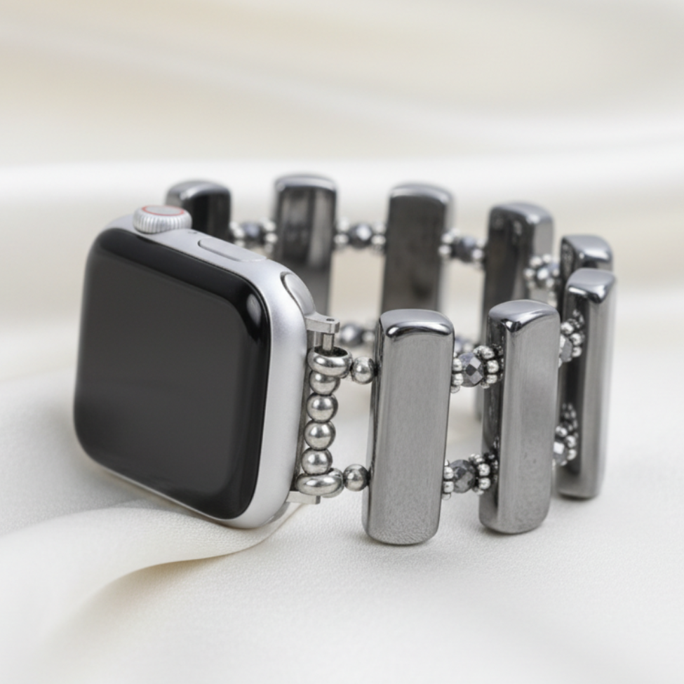 Cinturino elastico Platino Eclisse per Apple Watch