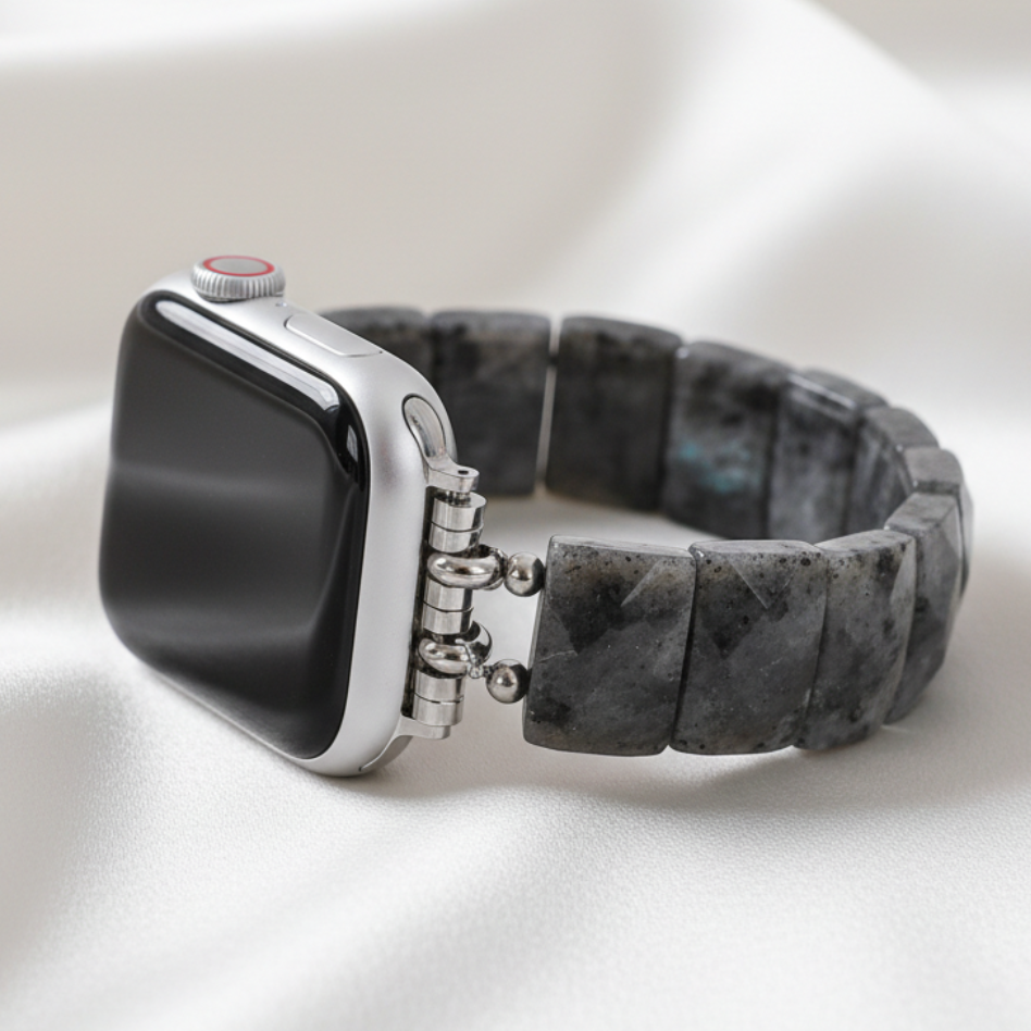 Cinturino elasticizzato in pietra bilanciata mezzanotte per Apple Watch