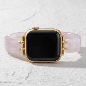 Cinturino elastico in quarzo rosa per Apple Watch