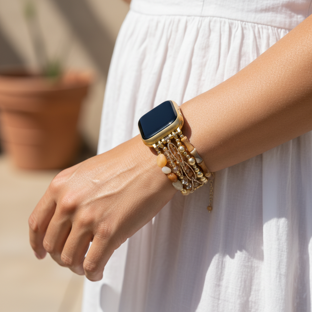 Cinturino per Apple Watch elasticizzato Tramonto del Sahara