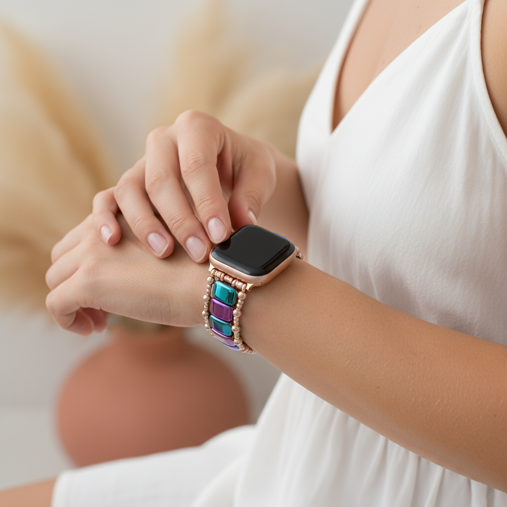 Cinturino elasticizzato Apple Watch Rosa Euforia