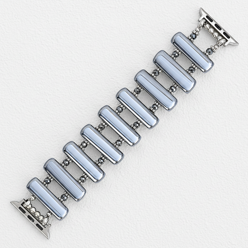 Cinturino elastico Platino Eclisse per Apple Watch