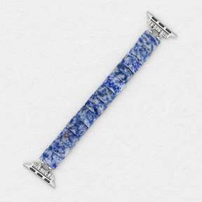 Cinturino elastico in sodalite orizzonte blu per Apple Watch