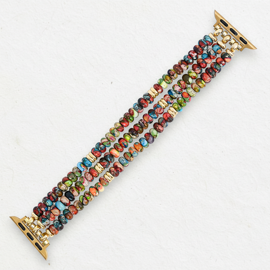 Cinturino elastico boho caleidoscopio per Apple Watch