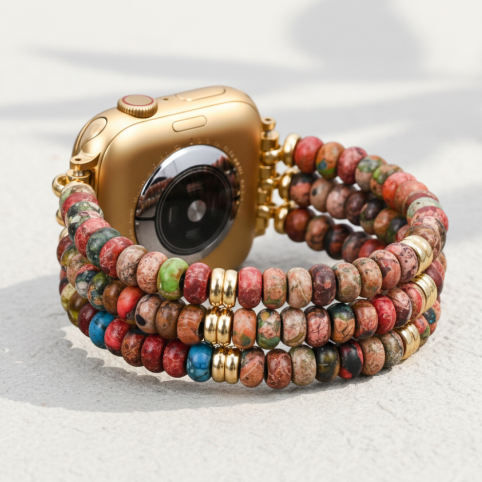 Cinturino elastico boho caleidoscopio per Apple Watch