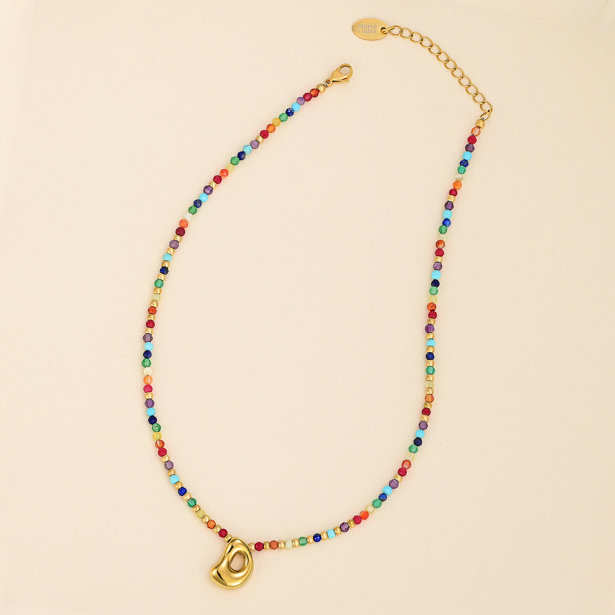 Collana Iniziale Rainbow Bubble