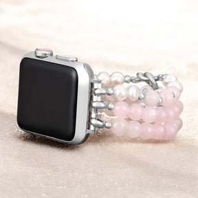 Cinturino elasticizzato Boss Mom in quarzo rosa per Apple Watch