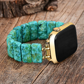 Cinturino Intrecciato Apple Watch in Amazonite Dream