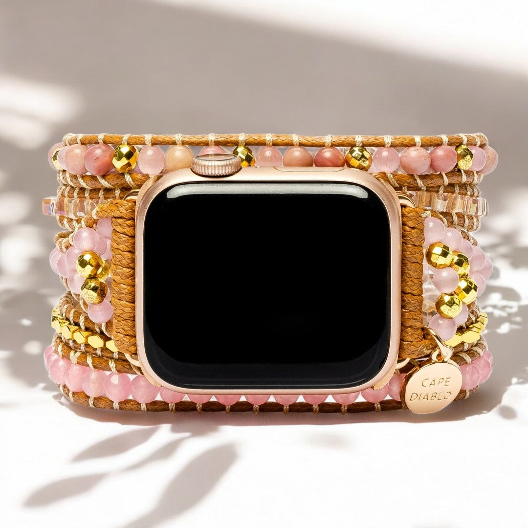 Cinturino Apple Watch in Quarzo Rosa Dorato
