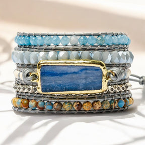 Bracciale avvolgente in topazio curativo