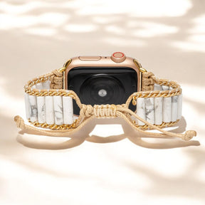 Cinturino Apple Watch in Howlite Celestiale