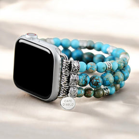 Cinturino Apple Watch elasticizzato in diaspro imperiale