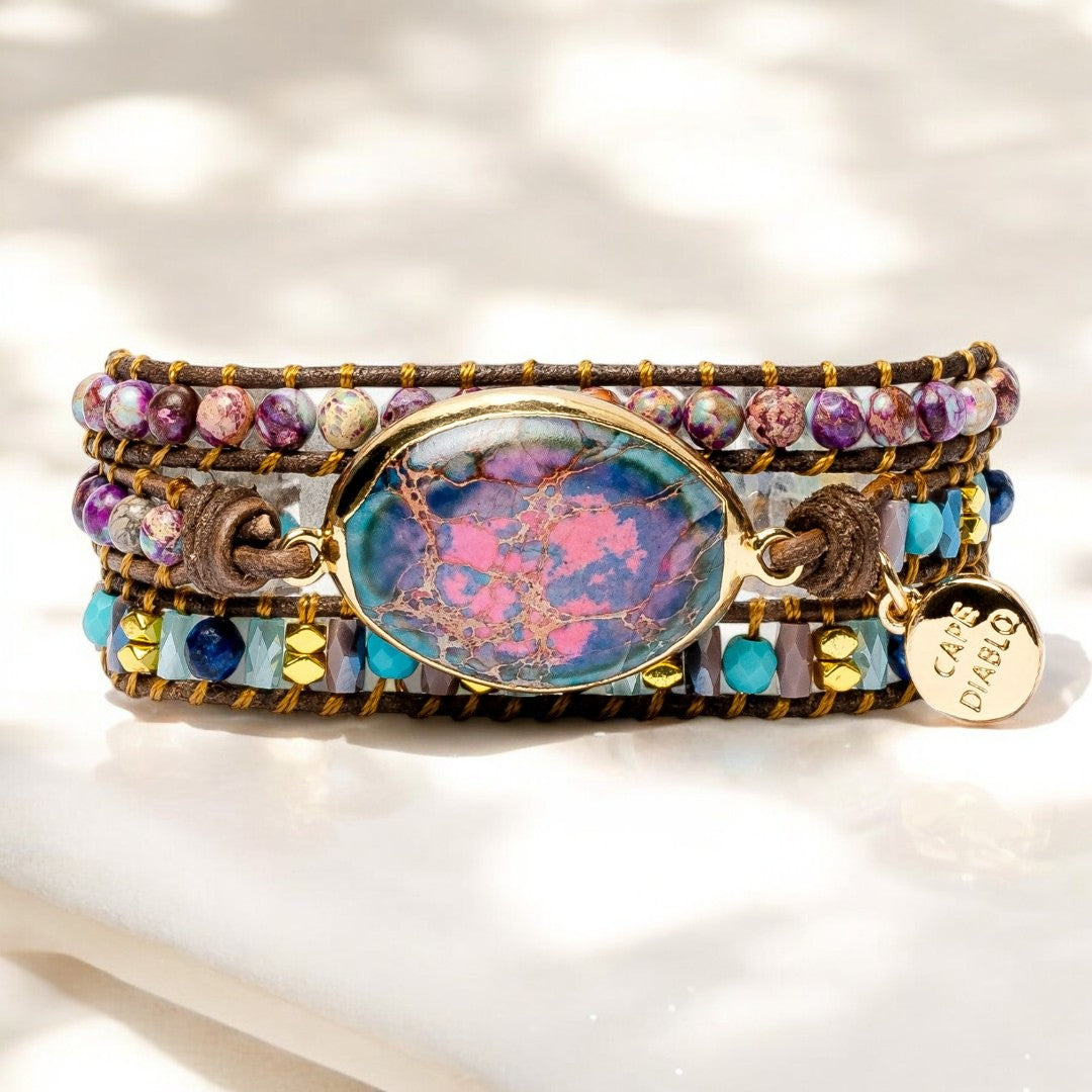 Bracciale avvolgente Intenso Imperatore di Diaspro