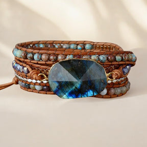 Bracciale avvolgente Labradorite Wanderer