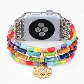 Cinturino Apple Watch elasticizzato Lotus Chakra